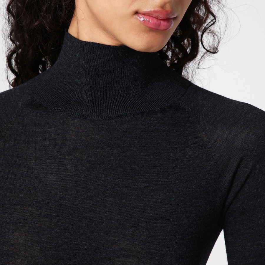 セットアップ ALAIA EBENE BLACK WOOL SECOND SKIN BODYSUIT Alaïa Alaia Ebene Black Wool Second Skin Bodysuit Women