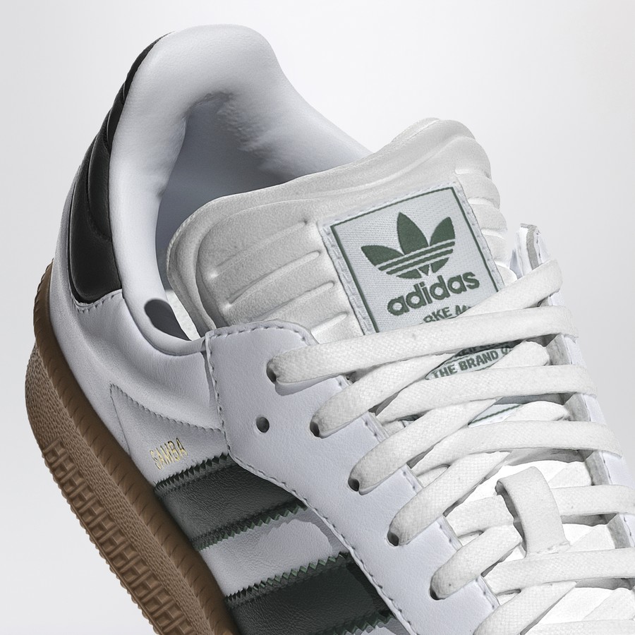 adidas Originals Samba XLG white/green trainer | TheDoubleF