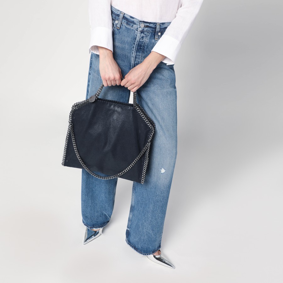 【関税&送料込】Stella Mccartney Navy Falabella Fold Over To Stella McCartney Navy Blue Falabella Tote ○ Labellov ○ Buy