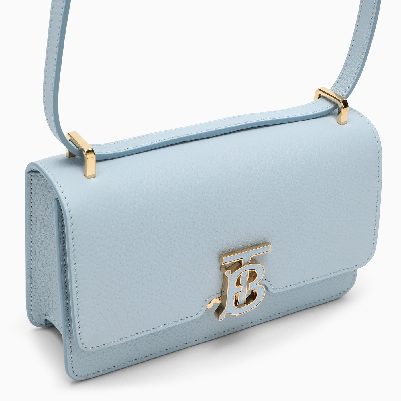 Burberry Mini sac TB bleu clair en cuir TheDoubleF