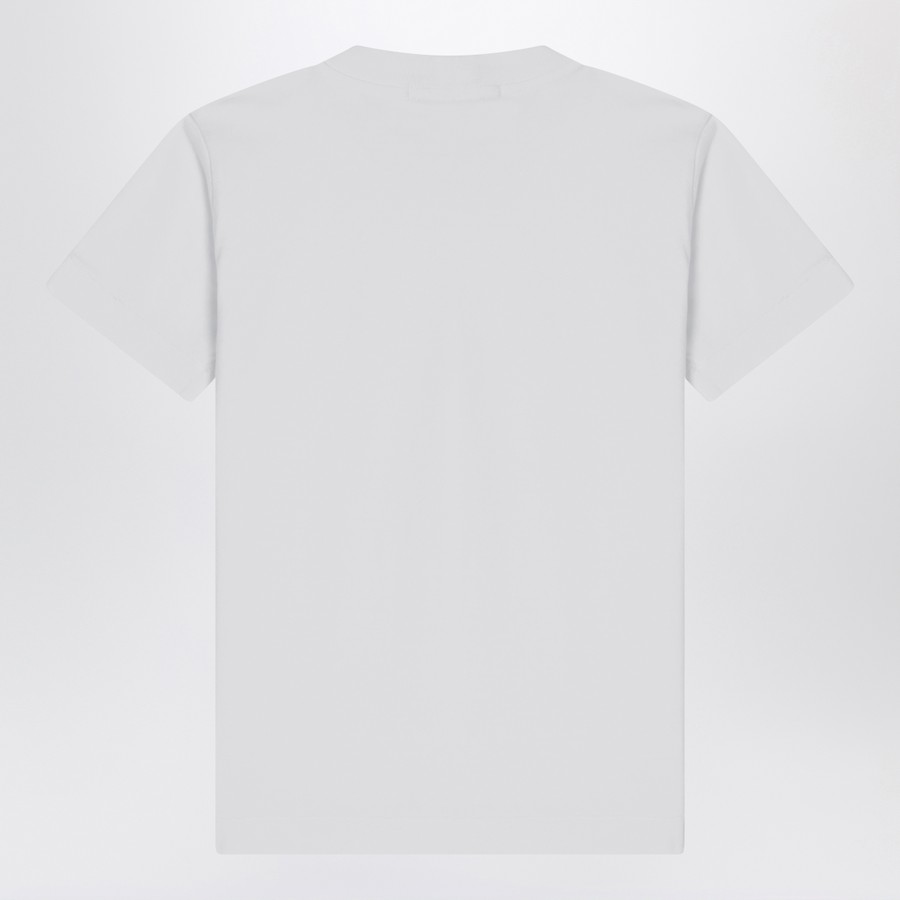 Stone Island White t-shirt with logo patch | TheDoubleF