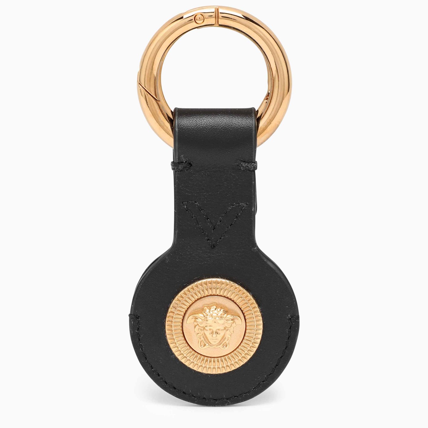 Versace Black leather key ring TheDoubleF