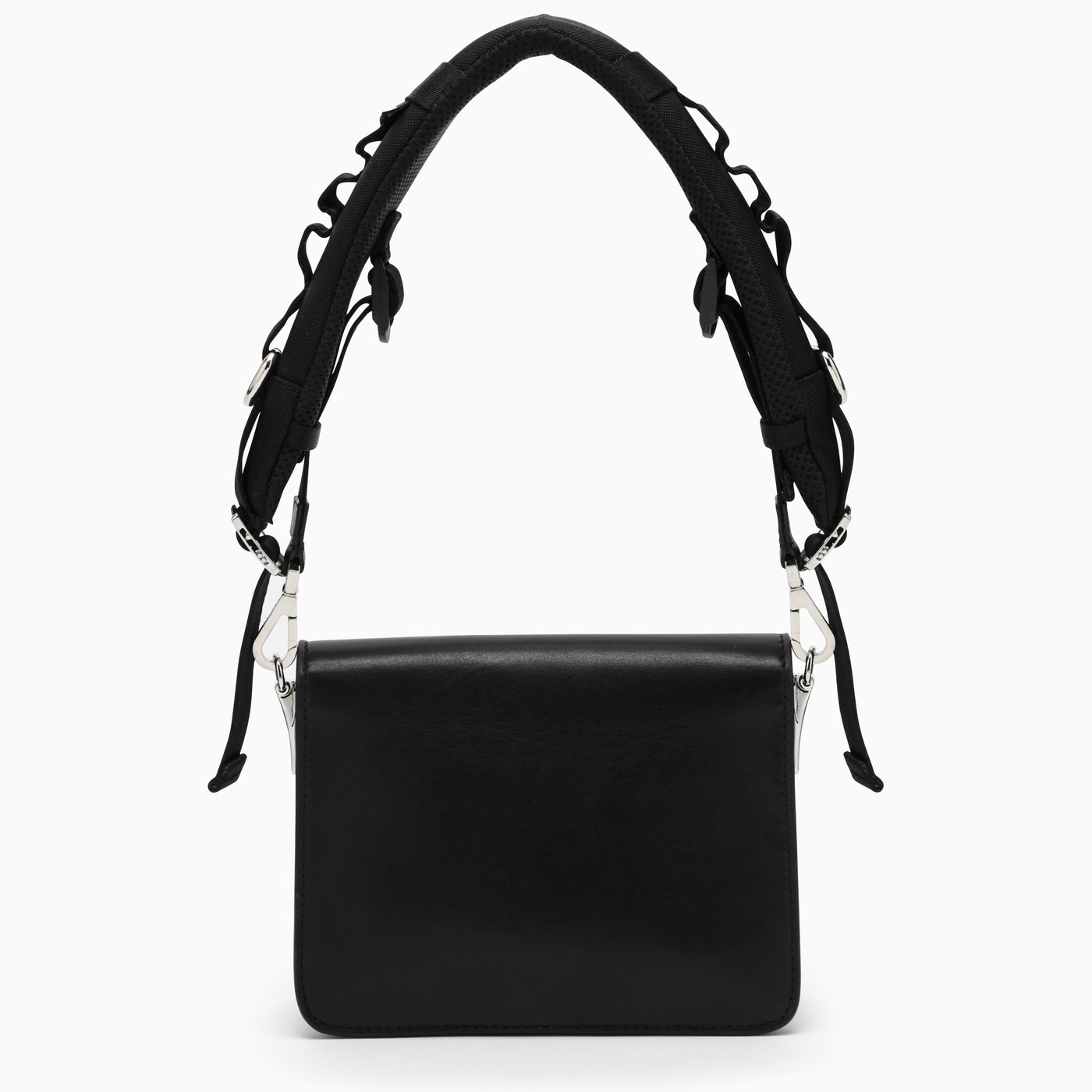 Dsquared2 Technical D2 Statement black leather bag TheDoubleF