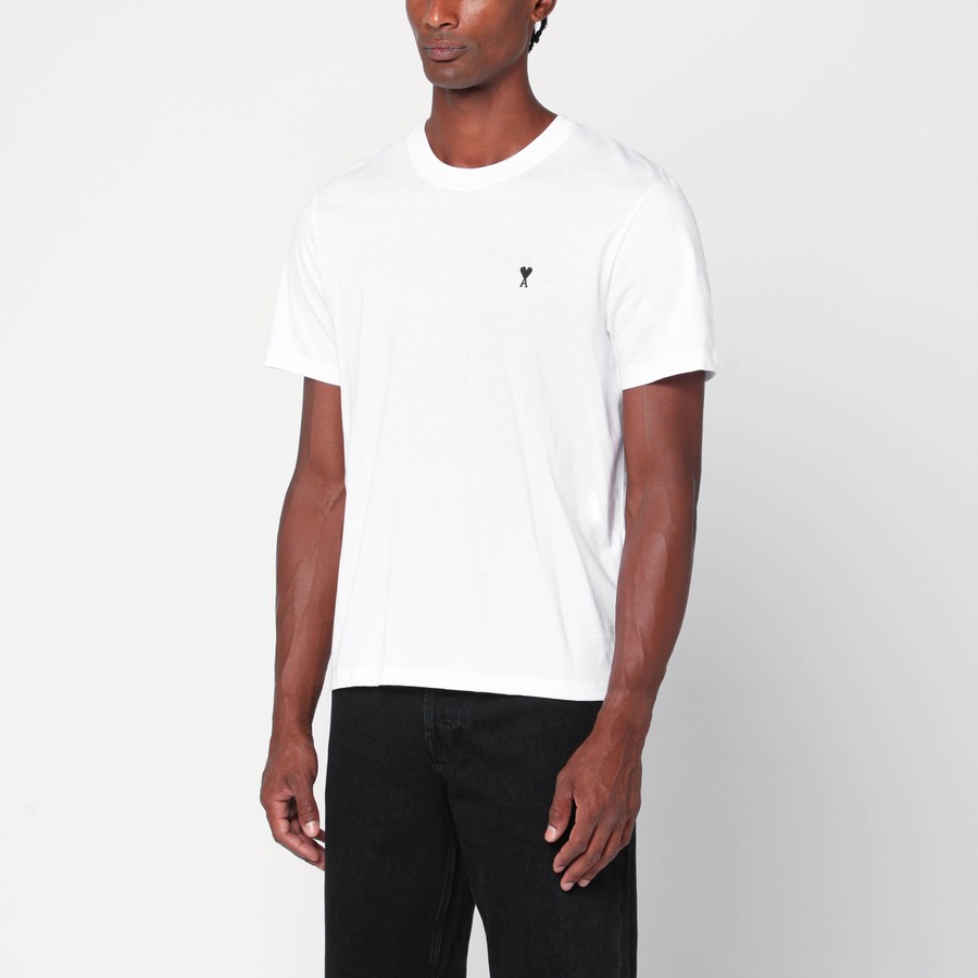 【関税&送料込】Ami Paris T-Shirt Ami De Coeur White In Cott AMI Paris AMI DE COEUR T-SHIRT White | BSTN Store