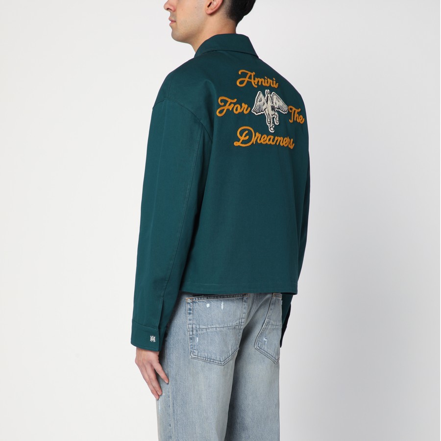 ジャケット Amiri Forest Green Double-Breasted Jacket In Wool AMIRI Forest green double-breasted jacket in wool | TheDoubleF