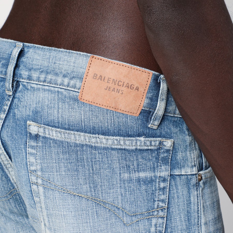 Balenciaga Light washed wide-leg blue jeans | TheDoubleF
