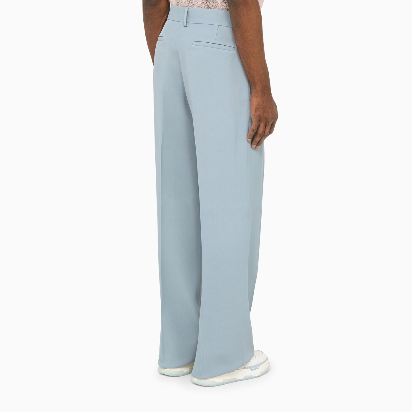 AMIRI Baby blue viscose trousers TheDoubleF