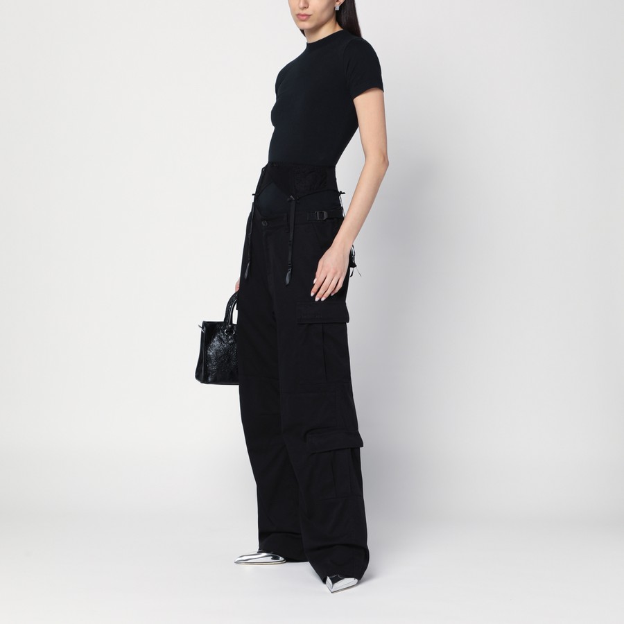 【一枚で映える】バレンシアガ Black Jersey Stretch Lingerie T Balenciaga Black jersey stretch lingerie T-shirt | TheDoubleF