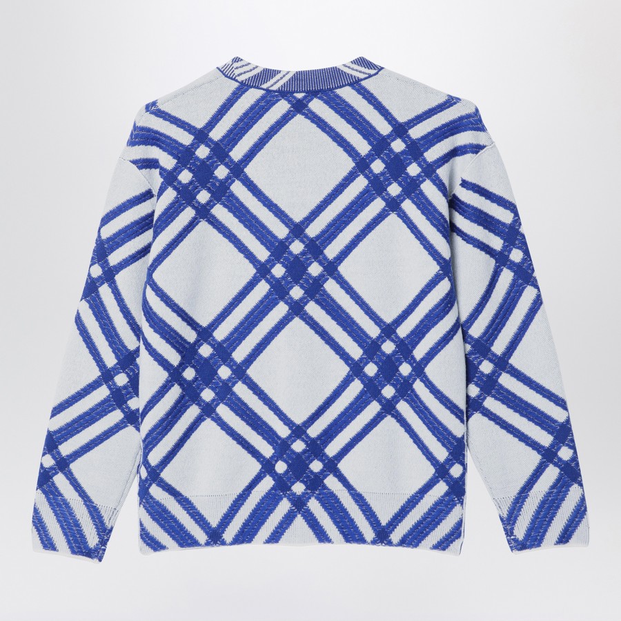 新しいスタイル Burberry Check pattern cardigan in wool | TheDoubleF トップス