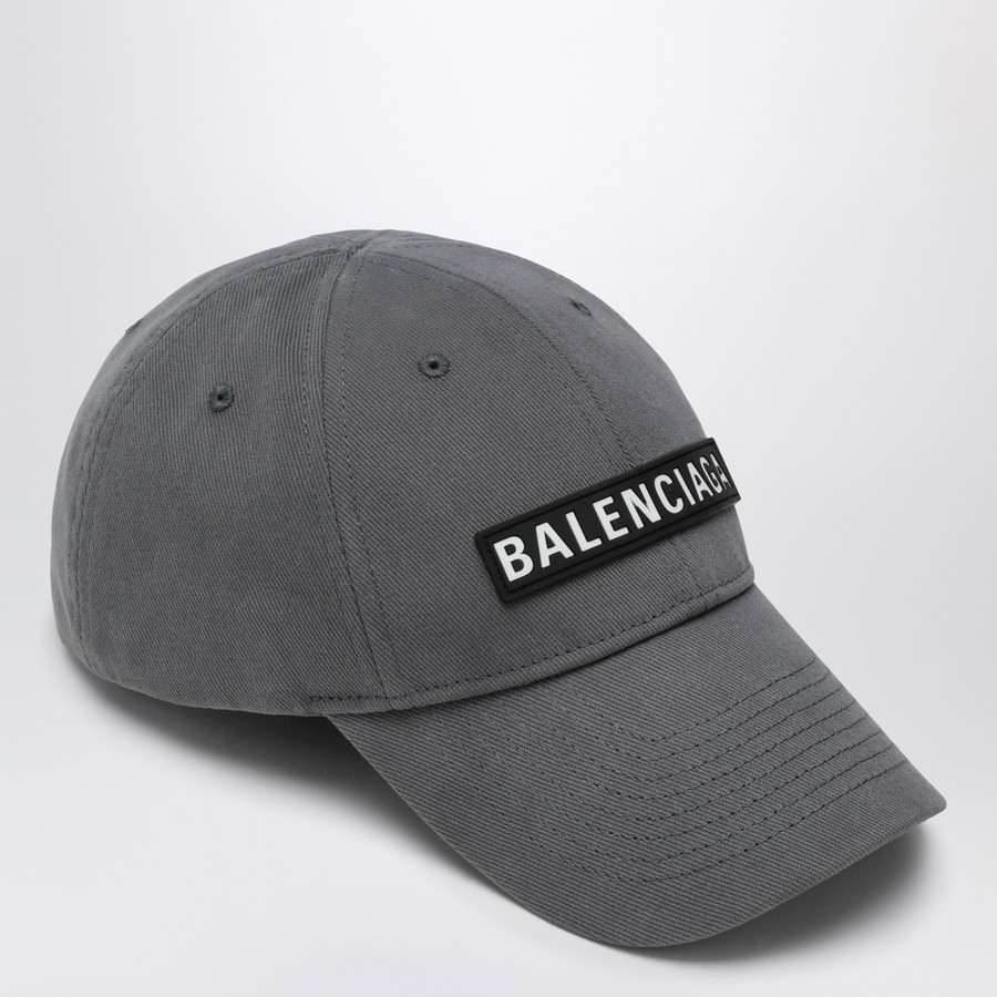 Balenciaga Casquette de baseball Patch grise en coton TheDoubleF