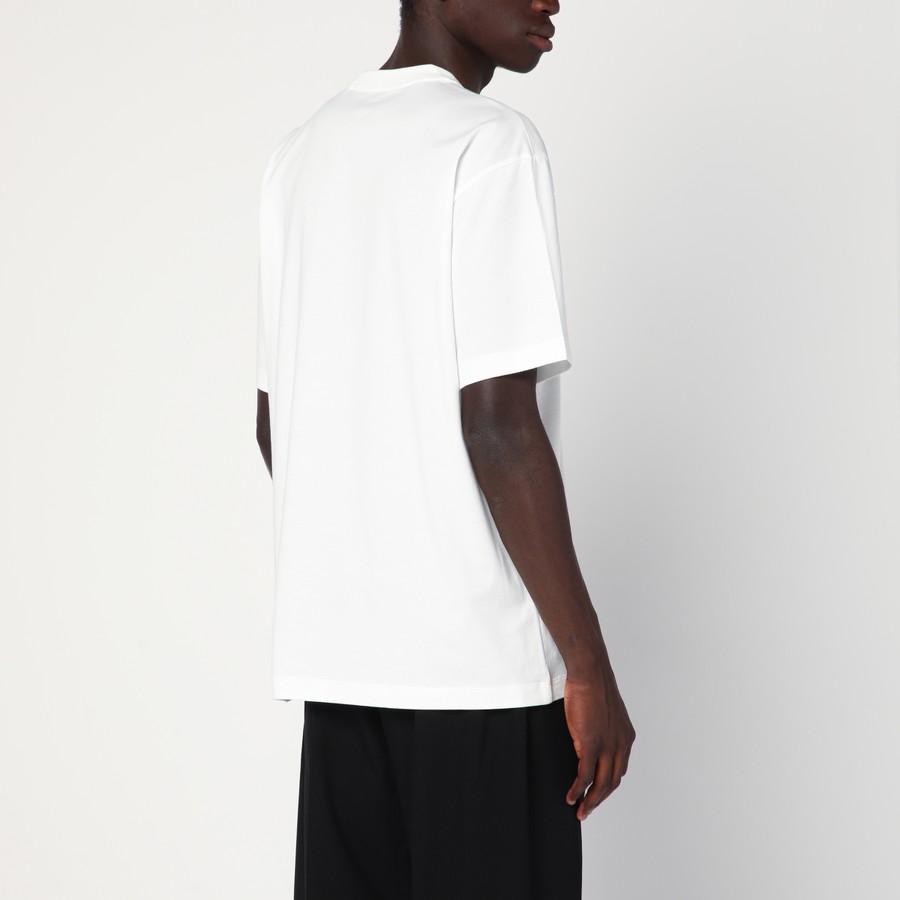 adidas Y-3 White cotton T-shirt with logo | TheDoubleF