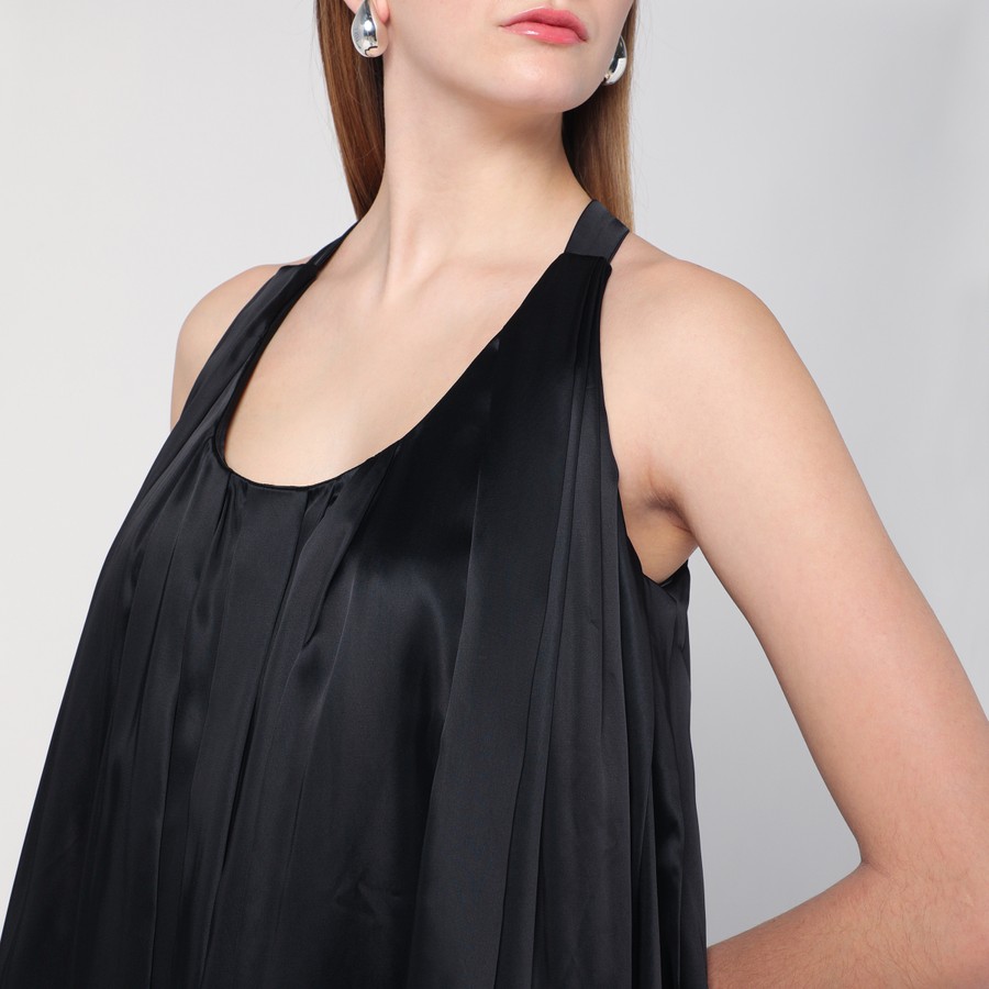 Loewe Black viscose trapeze mini dress | TheDoubleF