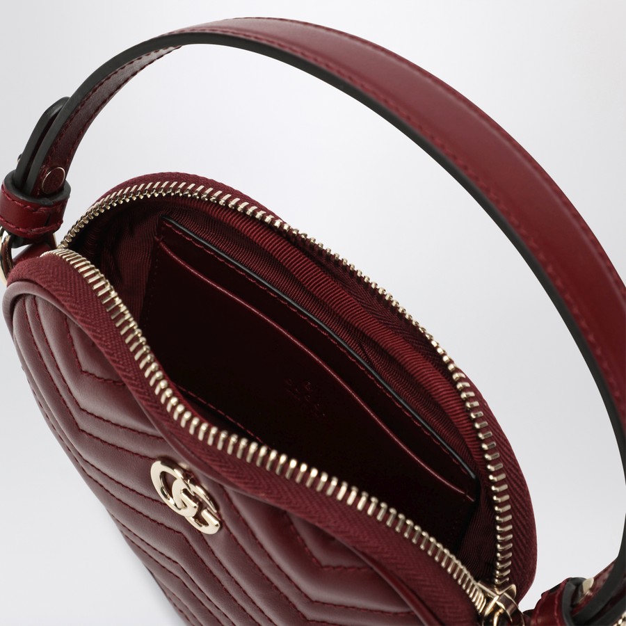 GUCCI Heart-shaped GG Marmont mini bag Rosso Ancora | TheDoubleF