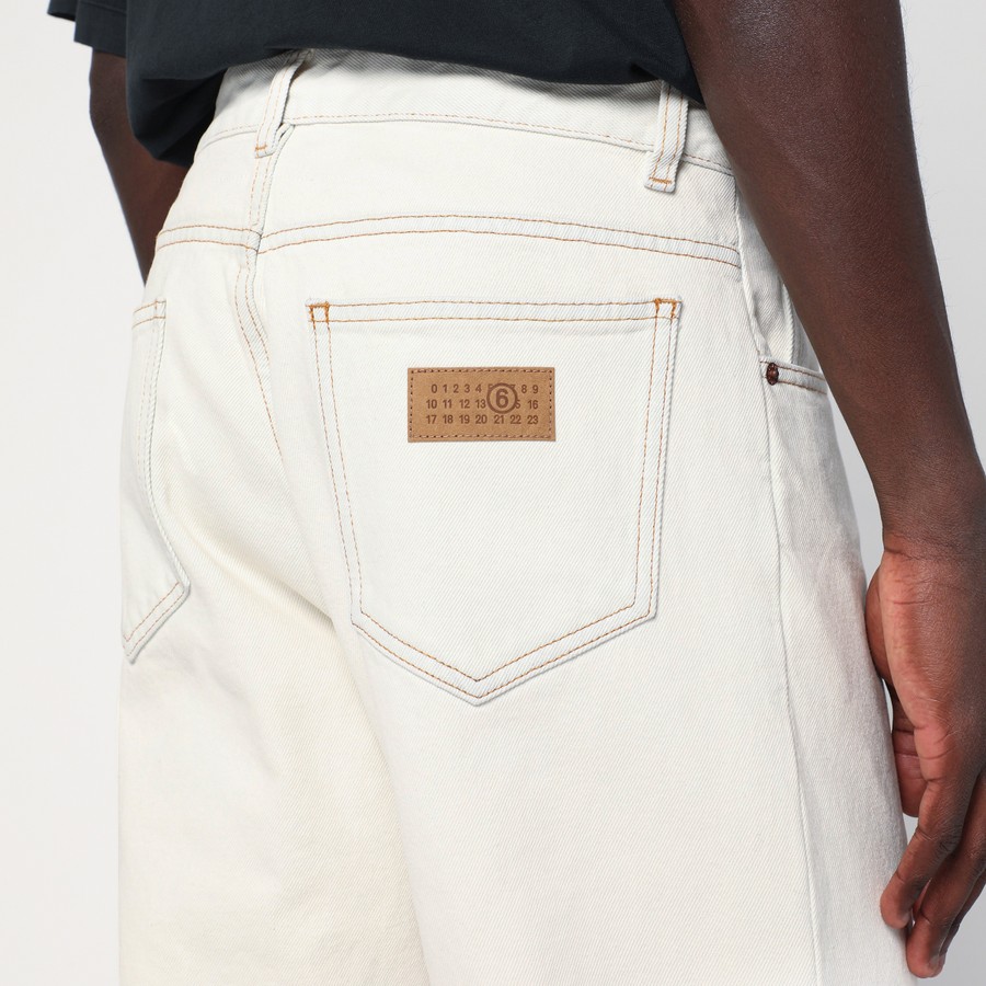 パンツ MM6 Maison Margiela Beige Dyed Jeans Maison Margiela MM6 Paint Splatter Trouser Pants – Oneness