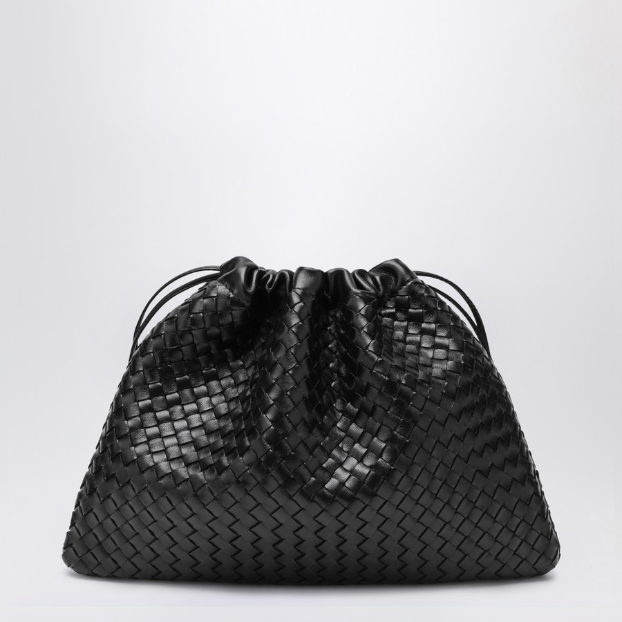 Bottega Veneta Black Intrecciato Dustbag Handle | TheDoubleF