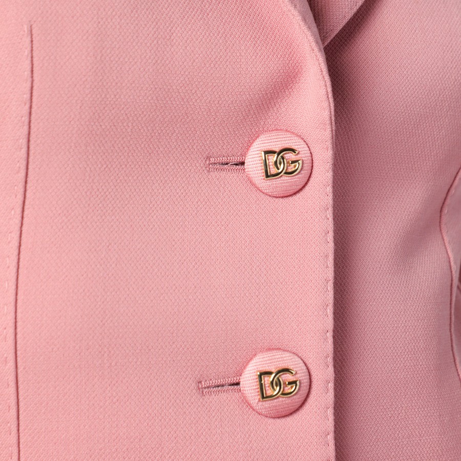 Dolce&Gabbana Single-breasted pink wool jacket | TheDoubleF