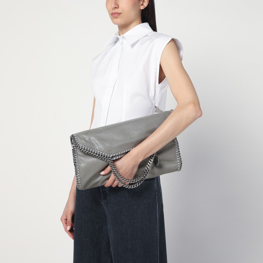 バッグ・カバンその他 Stella McCartney Light grey Falabella Fold Over tote bag Women Grey Falabella Fold-Over Tote | Stella McCartney US