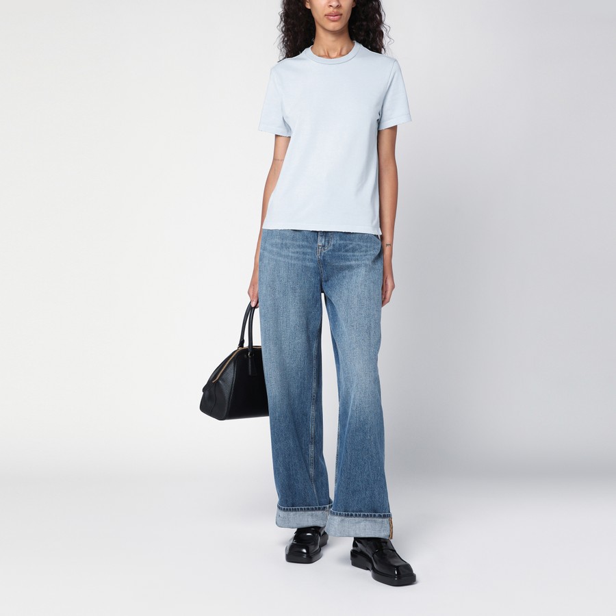 Prada Light blue cotton T-shirt with wear | TheDoubleF