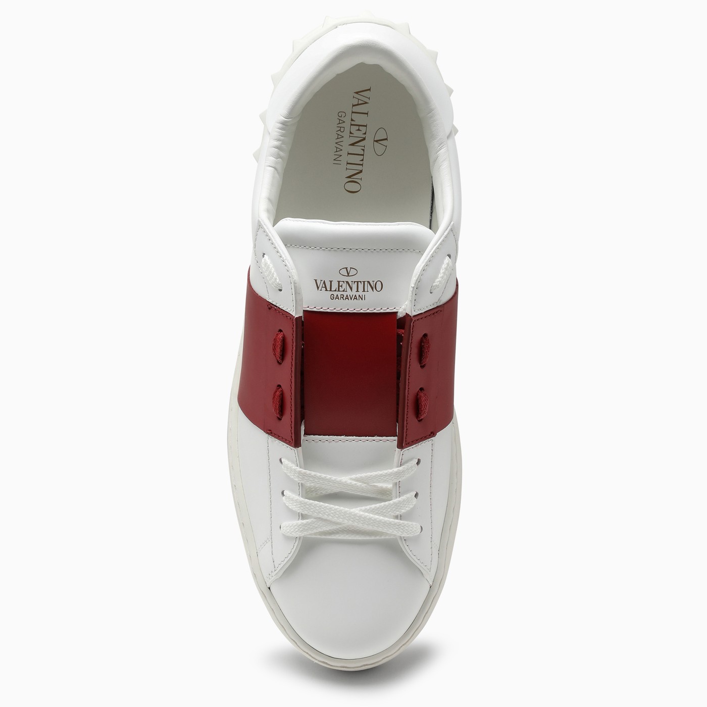 Valentino Garavani Basket Open homme blanc/rouge TheDoubleF