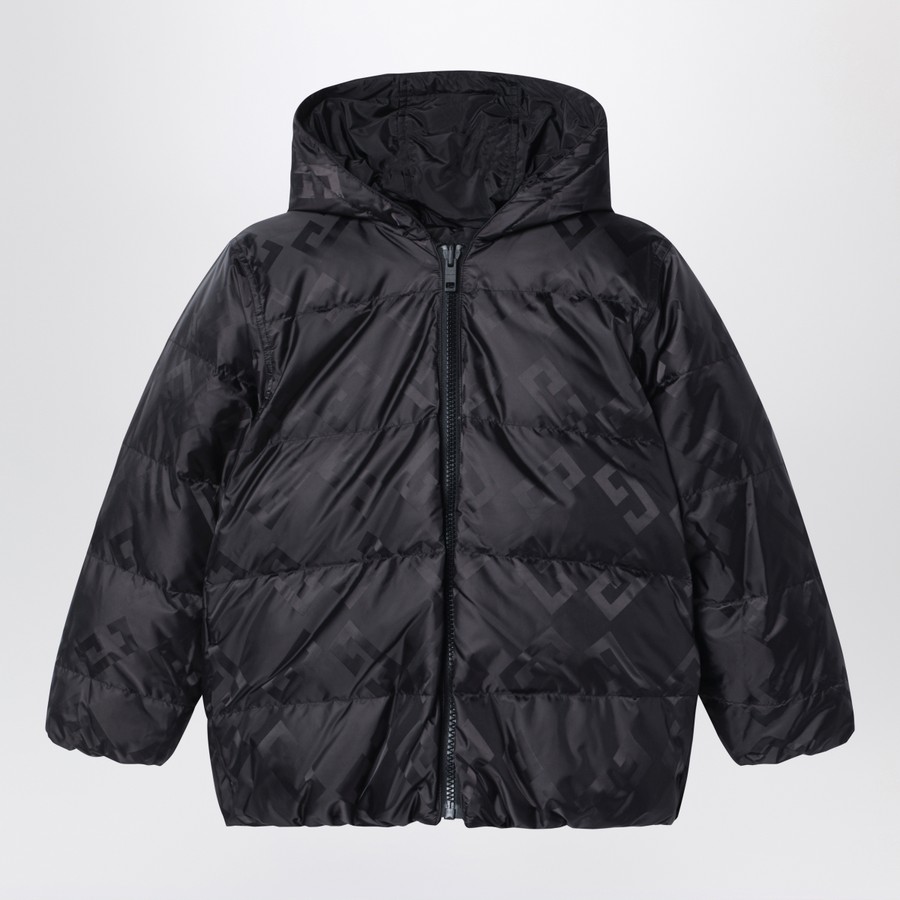 Givenchy Black puffer jacket with G print TheDoubleF