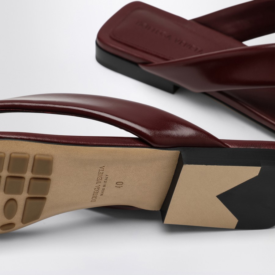 Bottega Veneta Mule flat Riva color Barolo | TheDoubleF