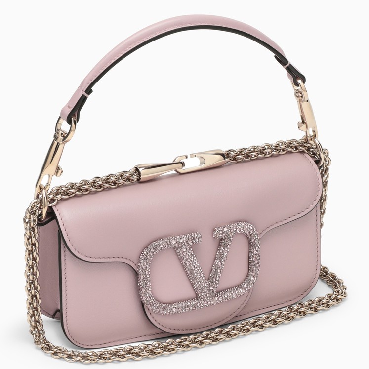 Valentino Garavani Roman Stud pink leather bag TheDoubleF