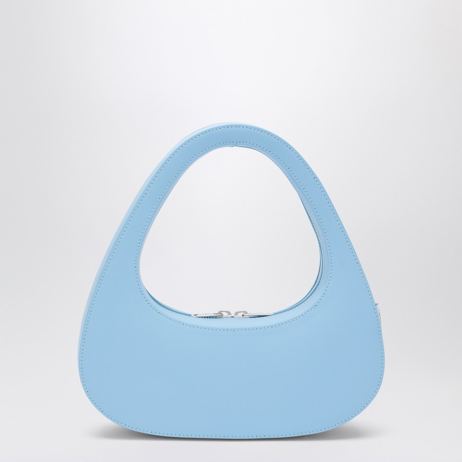 トートバッグ Coperni Swipe Baguette Bag - Canvas - Washed Blue Coperni Micro Baguette Swipe Bag light blue leather | TheDoubleF