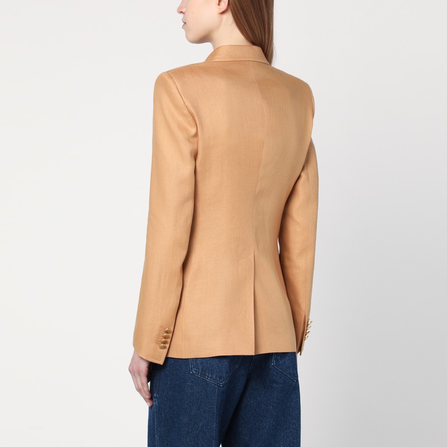 ジャケット Tagliatore Caramel-coloured double-breasted linen jacket Tagliatore Caramel-coloured double-breasted linen jacket