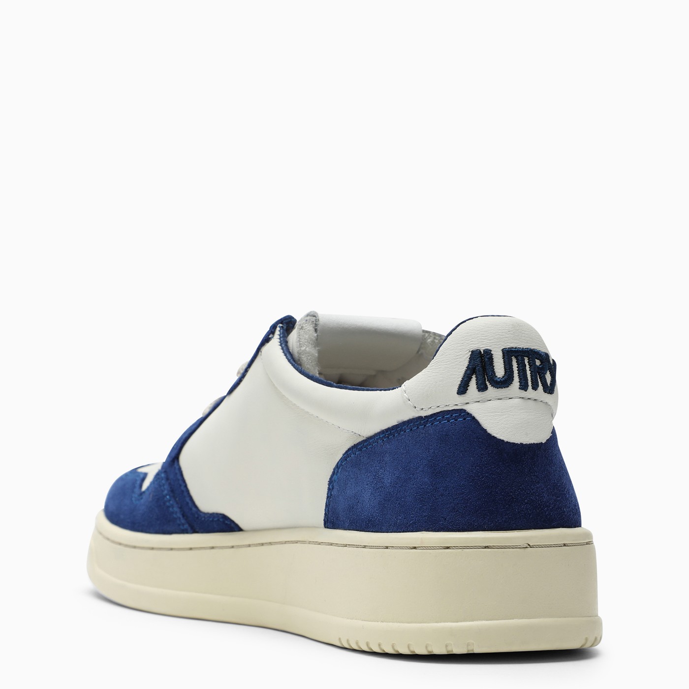AUTRY Medalist white/blue leather trainer TheDoubleF