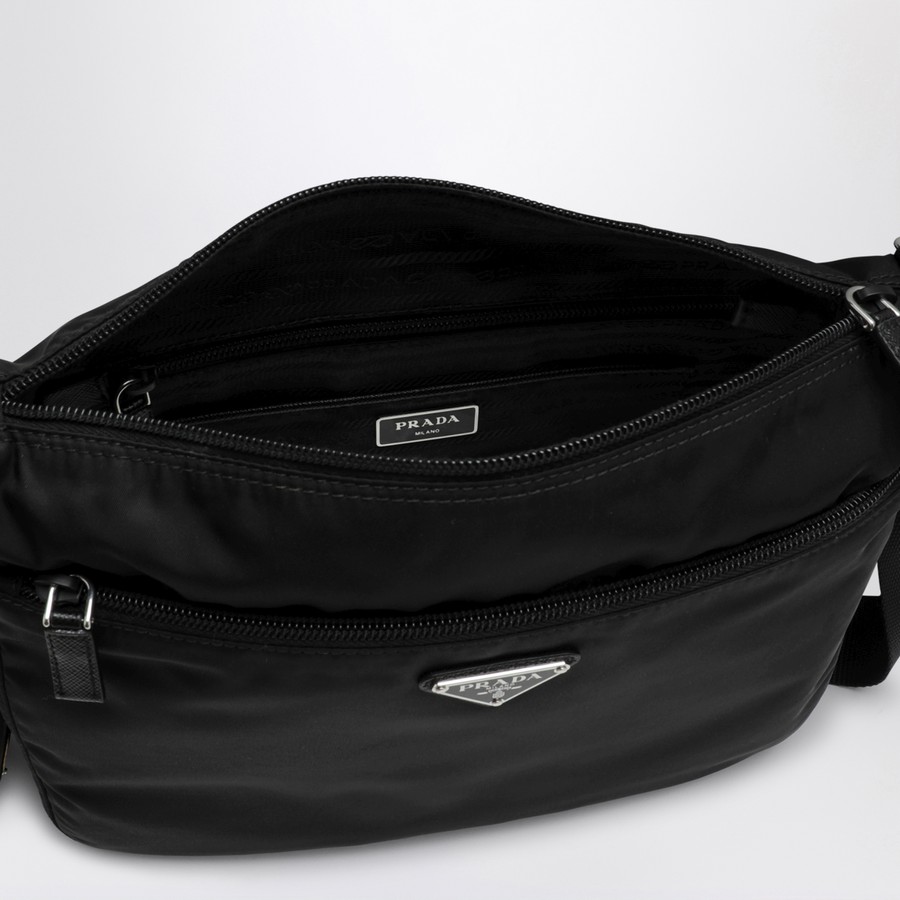ショルダーバッグ・ポシェット PRADA Women Messenger Bags 1BC421D1MRV44 F0002 BLACK Prada Black Re-Nylon shoulder bag | TheDoubleF