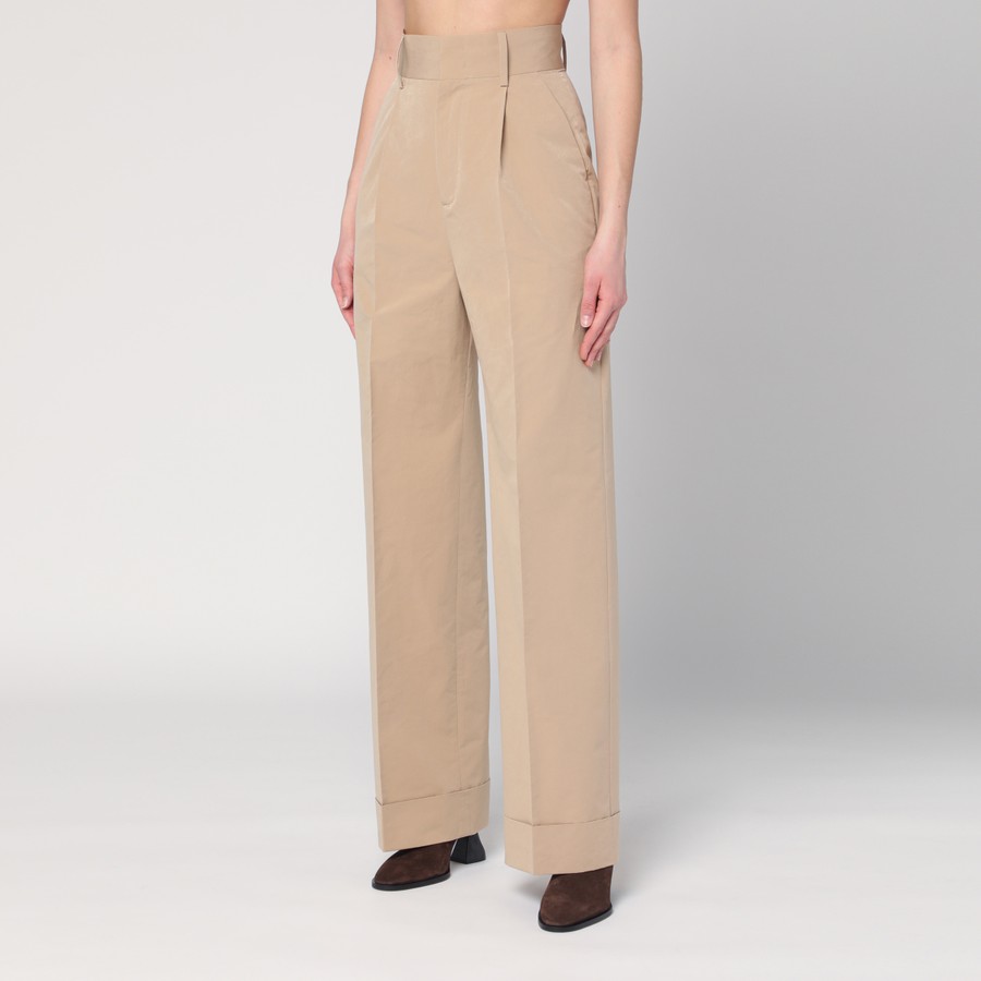 ボトムスその他 PHILOSOPHY Women Pants A03070726 1082 beige Philosophy Beige high-waisted trousers | TheDoubleF