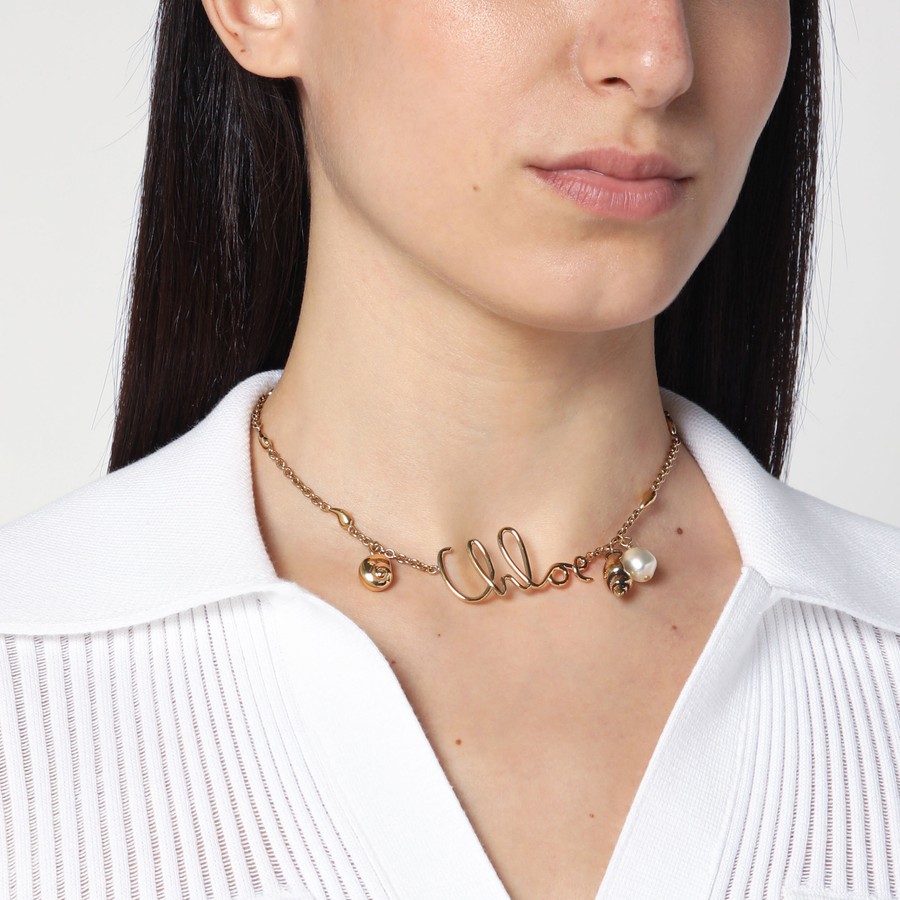 ネックレス・ペンダント Chloe SS25 CHLOE ICONIC NECKLACE (CHC24AFO64CB7 9DC) Chloé Chloé Iconic necklace with Shells charms | TheDoubleF