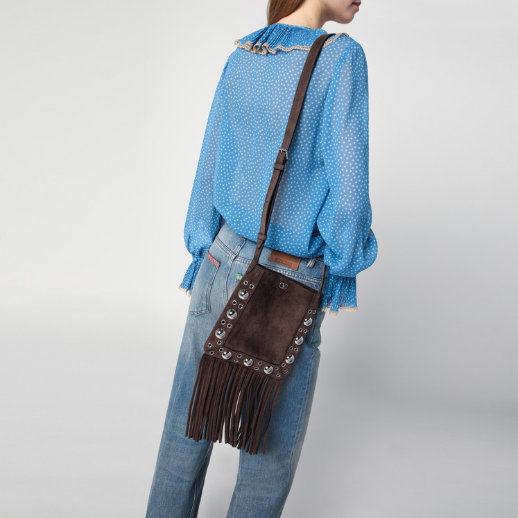 ショルダーバッグ・ポシェット BURBERRY Women Messenger Bags 8109401121390 C2905 BROWN Burberry Small B Clip messenger bag | TheDoubleF