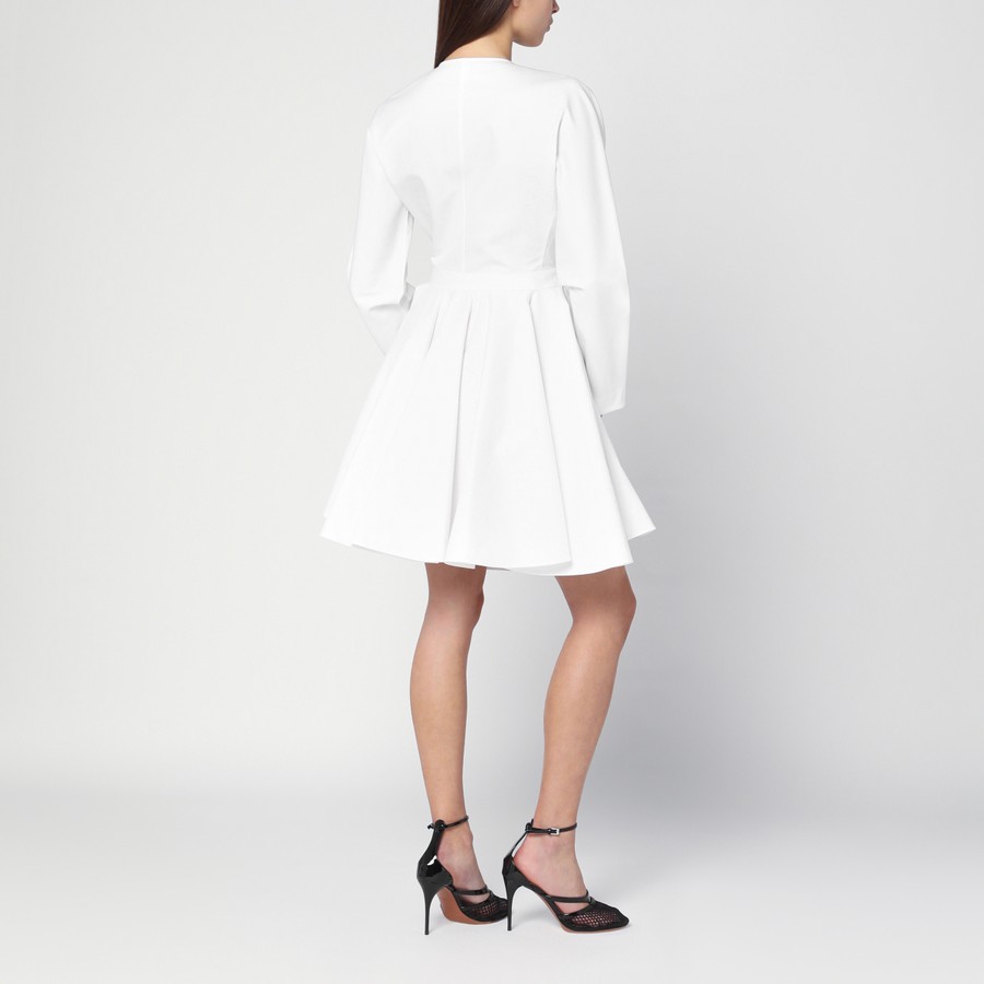 ワンピース ALAIA Woman Dress White AA9R2618T447A 000 Alaïa Asymmetrical white cotton dress | TheDoubleF