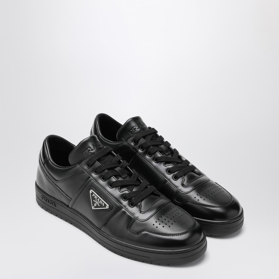 PRADA ローヒル Prada Re-Nylon Gabardine Low Top Sneakers Black Black White