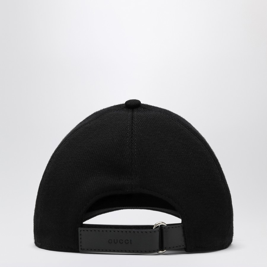 【人気】GUCCI グッチ ロゴ キャップ 帽子 8175074HBD4 GUCCI Black baseball cap with logo | TheDoubleF