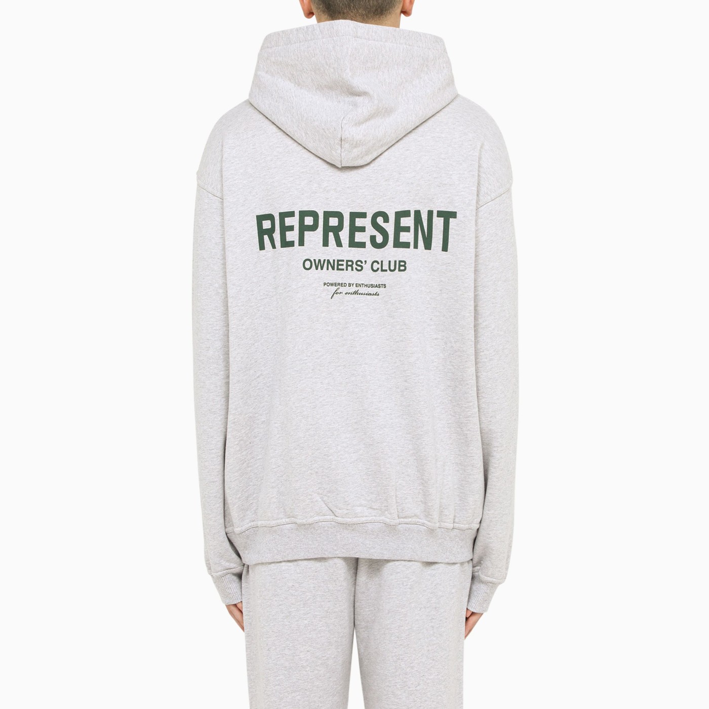 REPRESENT Grey cotton hoodie TheDoubleF