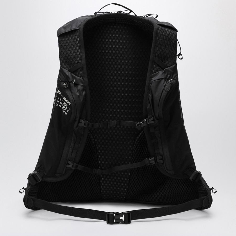 MM6 X Salomon Black nylon XT 15 backpack with logo | TheDoubleF