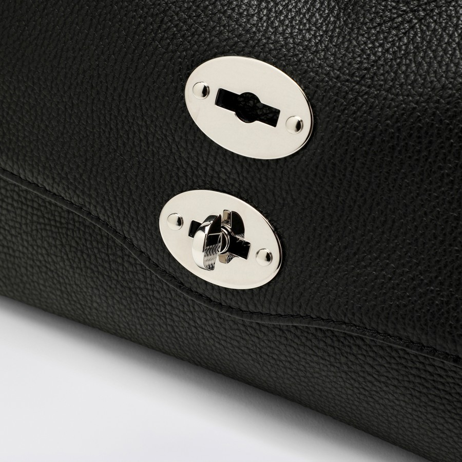 ショルダーバッグ・ポシェット ZANELLATO Women Shoulder Bags 0680100040000 Z0001 BLACK Bag Zanellato Postina Daily M in black grained leather | H
