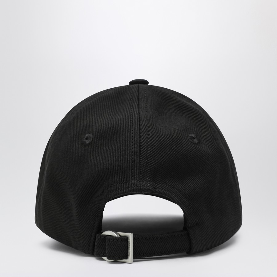 JACQUEMUS 黒 キャップ JACQUEMUS Black baseball cap with logo | TheDoubleF