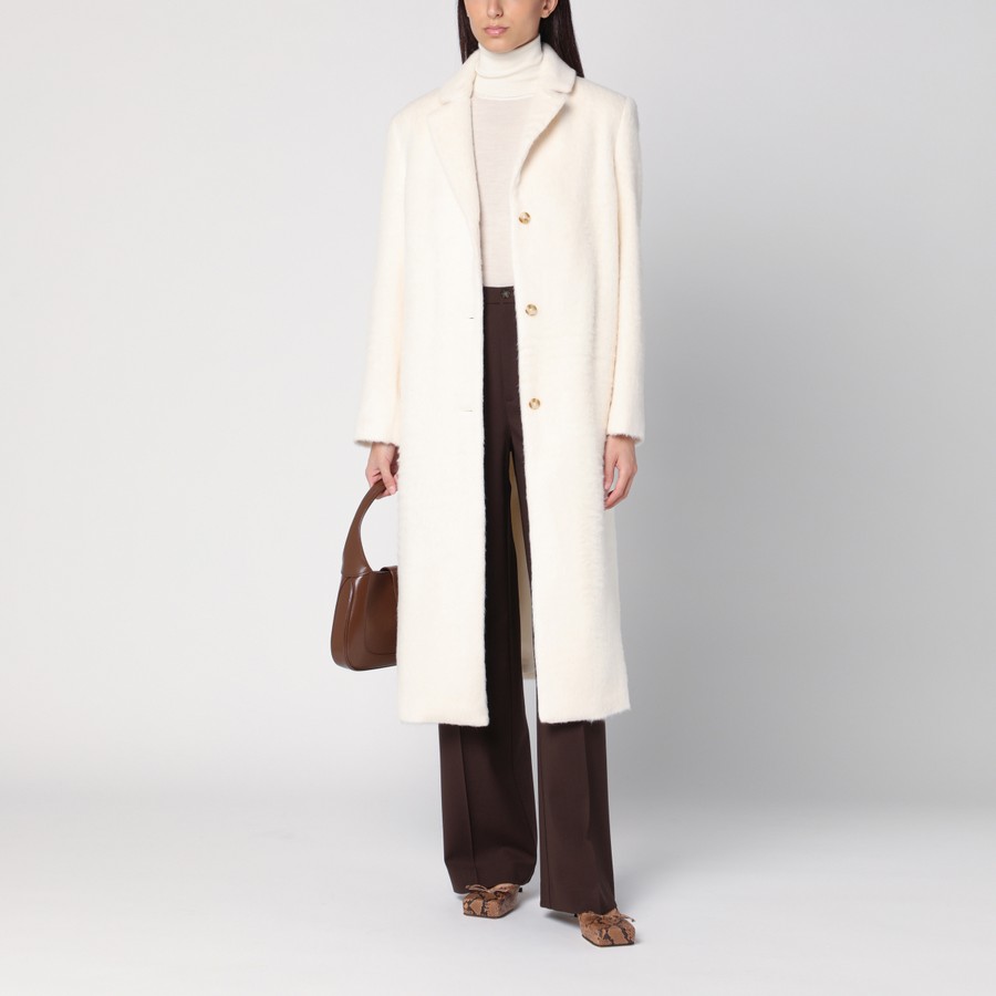 ジャケット Loulou Studio Ivory alpaca-blend coat Loulou Studio Ivory alpaca-blend coat | TheDoubleF