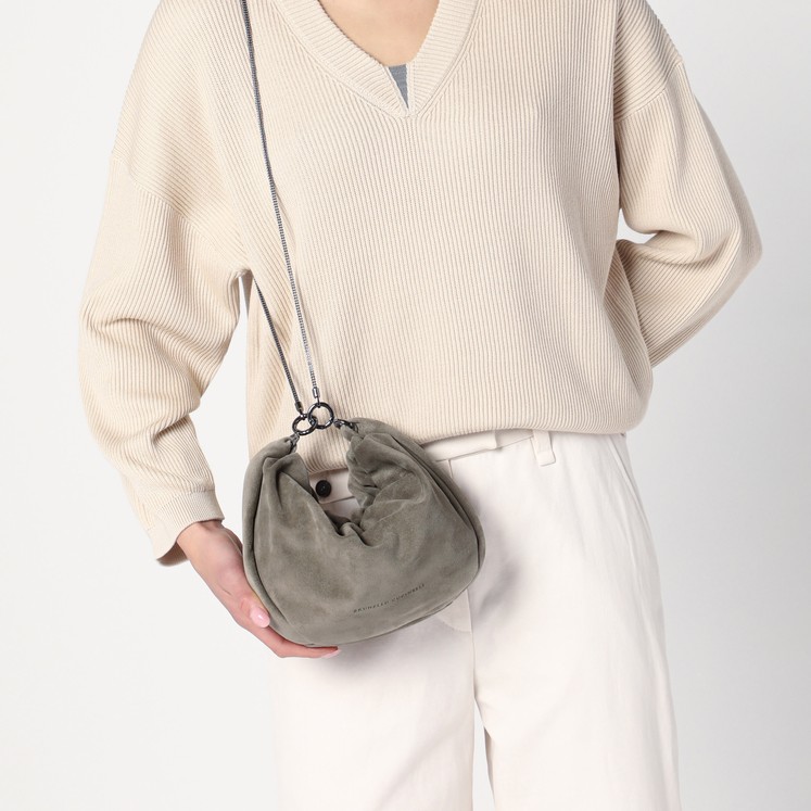 ショルダーバッグ・ポシェット BRUNELLO CUCINELLI Women Shoulder Bags MBHID2666LE C2657 GRE Medium shoulder bags for women by Brunello Cucinelli