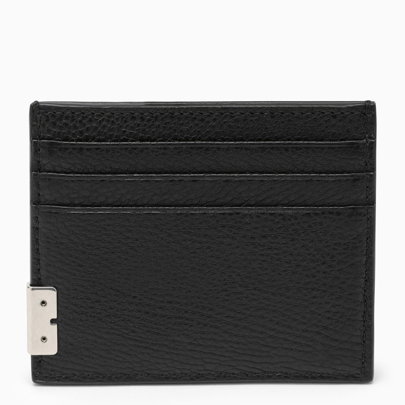 Burberry Black leather B Cut card case TheDoubleF
