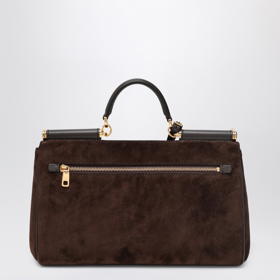 【関税&送料込】Dolce&Gabbana Brown Suede Leather Bag My Sic Dolce&Gabbana Brown suede leather bag My Sicily | TheDoubleF