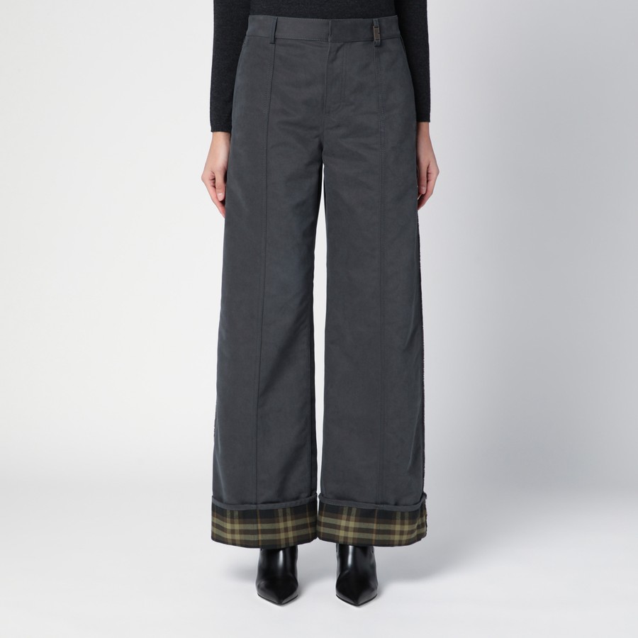 パンツ Burberry Ash Coloured Trousers With Lapels Burberry Ash coloured trousers with lapels | TheDoubleF