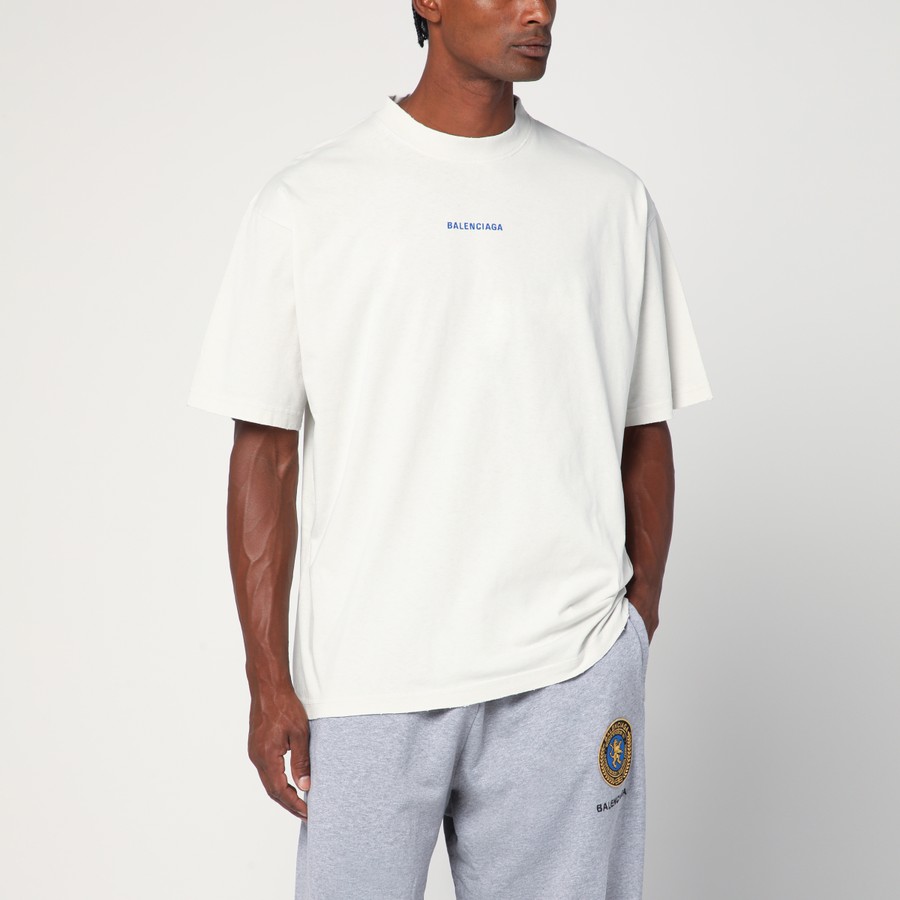 Tシャツ・カットソー Balenciaga White New Balenciaga Back Medium Fit T-Shirt Balenciaga White New Balenciaga Back Medium Fit T-shirt