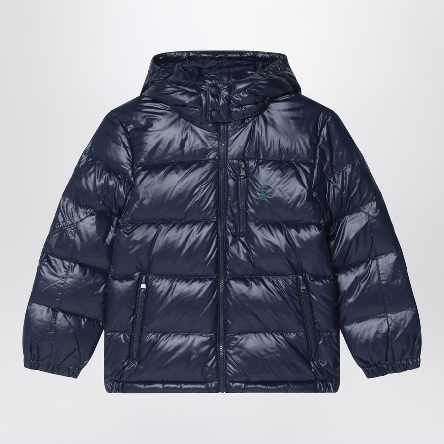 Polo Ralph Lauren Glossy navy blue zip-up jacket | TheDoubleF