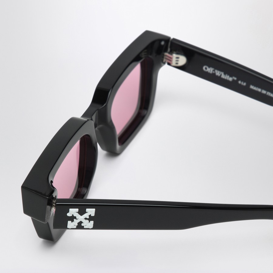 Off-White™ Virgil black/pink sunglasses | TheDoubleF
