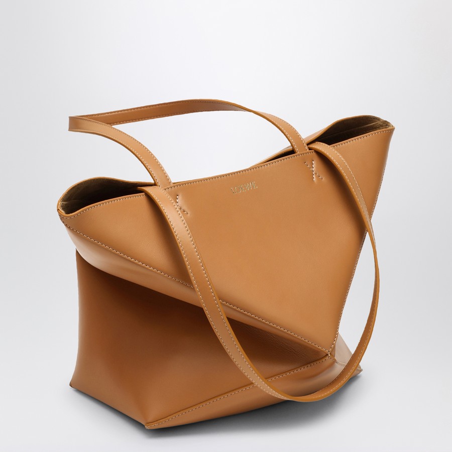 Loewe Puzzle Fold Tote medium bag Desert colour | TheDoubleF