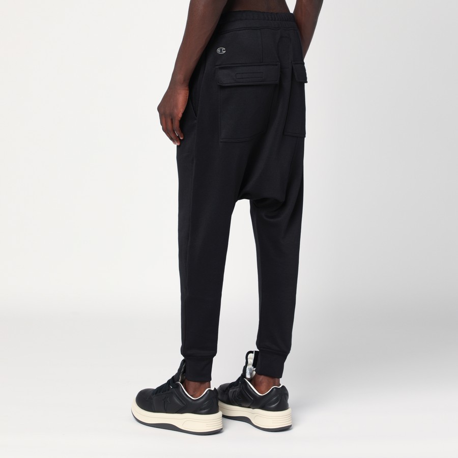 Champion x Rick Owens Black Prisoner Drawstring joggers
